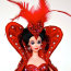 Кукла Барби 'Королева сердец от Боба Маки' (Bob Mackie Queen of Hearts Barbie), коллекционная, Mattel [12046] - 12046-7.jpg