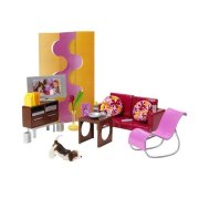 Набор мебели "Гостинная" для Барби, Barbie, Mattel [J0503]