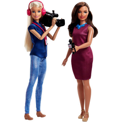 Набор кукол Барби &#039;Команда Теленовостей&#039; (TV News Team), из серии &#039;Я могу стать&#039;, Barbie, Mattel [FJB22] Набор кукол Барби 'Команда Теленовостей' (TV News Team), из серии 'Я могу стать', Barbie, Mattel [FJB22]