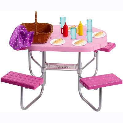 Игровой набор &#039;Стол для пикника&#039;, Barbie, Mattel [FXG40] Игровой набор 'Стол для пикника', Barbie, Mattel [FXG40]