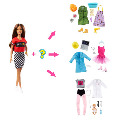 Кукла Барби &#039;Неожиданная карьера&#039;, из серии &#039;Я могу стать&#039;, Barbie, Mattel [GLH64] Кукла Барби 'Неожиданная карьера', из серии 'Я могу стать', Barbie, Mattel [GLH64]