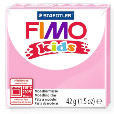 Полимерная глина FIMO Kids, нежно-розовая, 42г, FIMO [8030-25] Полимерная глина FIMO Kids, нежно-розовая, 42г, FIMO [8030-25]