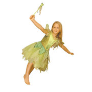 Детский костюм 'Феечка Динь-Динь' с крылышками и волшебной палочкой, из серии 'Феечки Диснея', размер 5-6 лет, Christy [U120H001]