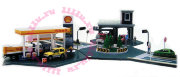Игровой набор с элементами дороги 'Пожарная станция и заправка' 1:72, серия 'Play-Town 2', Cararama [702]