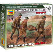 Сборная модель 'Советские санитары 1941-1942', 1:72, 4 фигуры, Art of Tactic, Zvezda [6152]