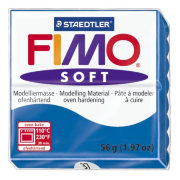 Полимерная глина FIMO Soft Pacific Blue, синяя, 56г, FIMO [8020-37]