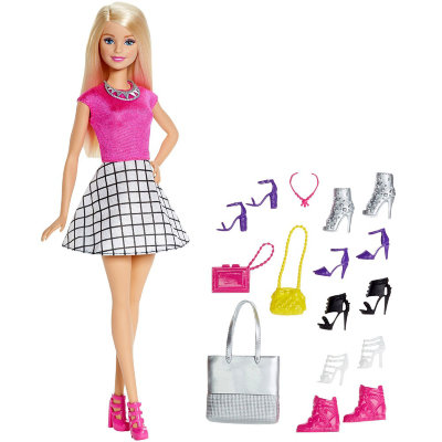 Кукла Барби с дополнительной обувью, Barbie, Mattel [DMP10] Кукла Барби с дополнительной обувью, Barbie, Mattel [DMP10]