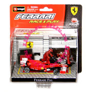 Игровой набор с Ferrari F1 (Test Drive Version), 1:43, серия 'Гараж', Bburago [18-31124]