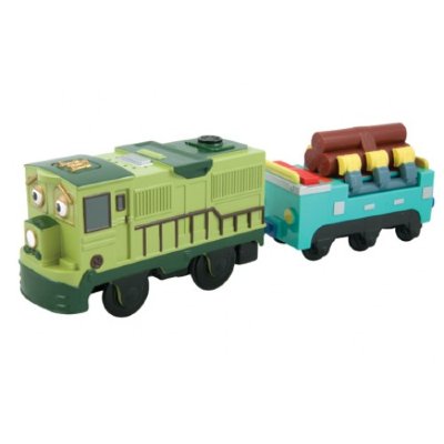 Паровозик 'Данбар с прицепом-платформой', с мотором и звуками, Chuggington Motorised [LC58004] Паровозик 'Данбар с прицепом-платформой', с мотором и звуками, Chuggington Motorised [LC58004]