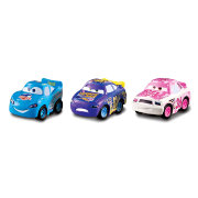 Набор трех микро-машинок 'Tank Coat, Bling Bling Lightning McQueen, Transberry Juice', серия 'Тачки. Микро-Дрифтеры' (Cars - Micro Drifters), Mattel [Y1122]