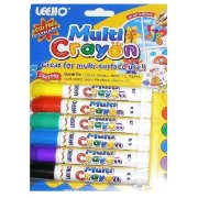 Мелки для гладких поверхностей 'Multi Crayon', 6 цветов, Leeho [MUCR-8B-6]