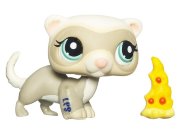 Одиночная зверюшка 2010 - серый Хорь, Littlest Pet Shop, Hasbro [94585]