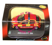 Модель автомобиля пожарных Peugeot 206 1:72, Cararama [171XND-06]