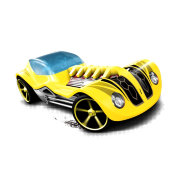 Коллекционная модель автомобиля Dieselboy - HW Racing 2013, желтая, Hot Wheels, Mattel [X1748]