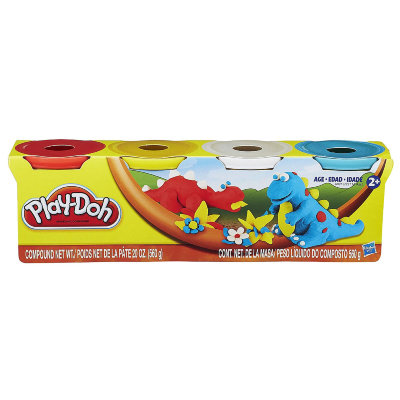 Набор пластилина в баночках по 130г, 4 цвета, Play-Doh, Hasbro [A9213] Набор пластилина в баночках по 130г, 4 цвета, Play-Doh, Hasbro [A9213]