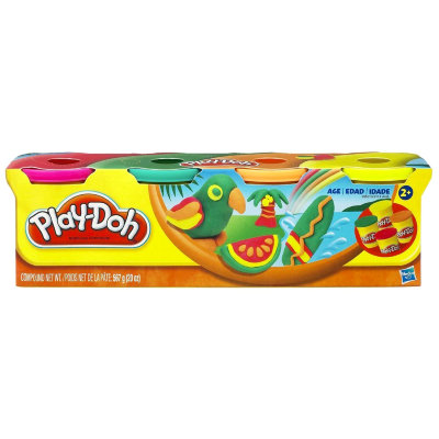 Набор пластилина в баночках по 130г, 4 цвета, Play-Doh, Hasbro [28501] Набор пластилина в баночках по 130г, 4 цвета, Play-Doh, Hasbro [28501]