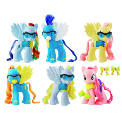 Коллекционный набор больших пони &#039;Шесть спортсменов&#039;, из специальной серии Wonderbolts, My Little Pony, Hasbro [B7709] Коллекционный набор больших пони 'Шесть спортсменов', из специальной серии Wonderbolts, My Little Pony, Hasbro [B7709]