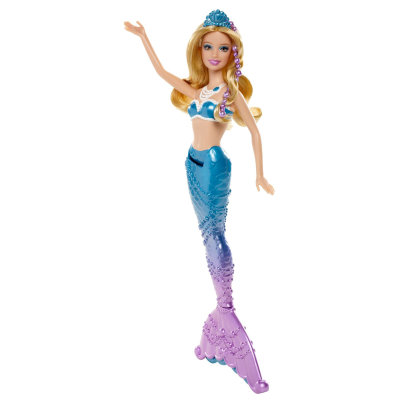 Кукла Барби-русалка из серии &#039;Жемчужная принцесса&#039;, голубая, Barbie, Mattel [BGV22] Кукла Барби-русалка из серии 'Жемчужная принцесса', голубая, Barbie, Mattel [BGV22]