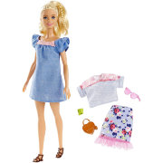 Кукла Барби с дополнительными нарядами, обычная (Original), из серии 'Мода' (Fashionistas), Barbie, Mattel [FRY79]
