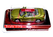 Модель автомобиля Saab 9-3 1:72, зелёный металлик, Yat Ming [72000-47]