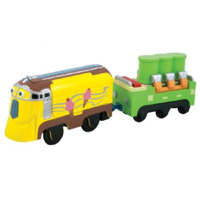 Паровозик 'Фростини и вагон с мороженым', с мотором и звуками, Chuggington Motorised [LC58008] Паровозик 'Фростини и вагон с мороженым', с мотором и звуками, Chuggington Motorised [LC58008]