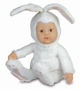 Кукла 'Младенец-кролик белый', 23 см, Anne Geddes [579407]