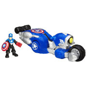 Игровой набор 'Мотоцикл Капитана Америки' (Shield Bike with Captain America), Super Hero Adventures, Playskool Heroes, Hasbro [B0213]