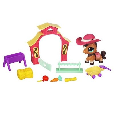 Тематический набор 'Лошадка на ферме' из серии 'Ходячие зверюшки', Littlest Pet Shop Walking Pets [32841]  Тематические наборы 'Ходячие зверюшки' - серия 2, Littlest Pet Shop Walking Pets [32838w2]