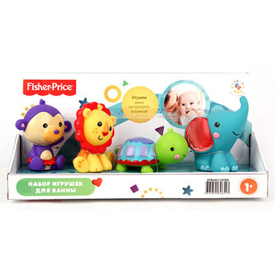 Подарочный набор 'Черепаха, Обезьяна, Лев и Слон', ПВХ, Fisher Price, Затейники [GT8654-2] Подарочный набор 'Черепаха, Обезьяна, Лев и Слон', ПВХ, Fisher Price, Затейники [GT8654-2]