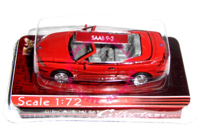 Модель автомобиля Saab 9-3 1:72, красная, Yat Ming [72000-48] Модель автомобиля Saab 9-3 1:72, красная, Yat Ming [72000-48]