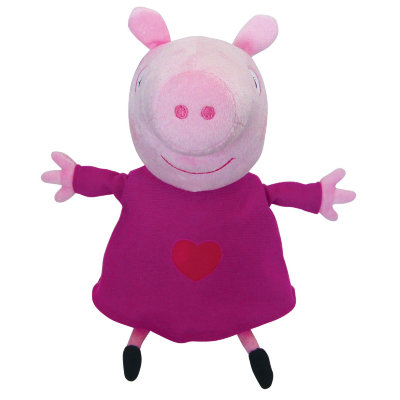 Мягкая игрушка &#039;Свинка Пеппа с сердечком&#039;, 23 см, Peppa Pig, Росмэн [25096] Мягкая игрушка 'Свинка Пеппа с сердечком', 23 см, Peppa Pig, Росмэн [25096]