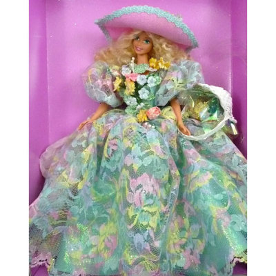 Барби &#039;Весенний Букет&#039; (Spring Bouquet Barbie), из серии &#039;Времена года&#039; (Enchanted Seasons), коллекционная Mattel [12989] Барби 'Весенний Букет' (Spring Bouquet Barbie), из серии 'Времена года' (Enchanted Seasons), коллекционная Mattel [12989]