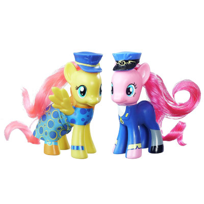 Коллекционный набор пони 'Fluttershy Admiral Fairy Flight and Pinkie Pie General Flash', из специальной серии Wonderbolts, My Little Pony, Hasbro [B7707] Коллекционный набор пони 'Fluttershy Admiral Fairy Flight and Pinkie Pie General Flash', из специальной серии Wonderbolts, My Little Pony, Hasbro [B7707]