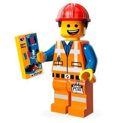 Минифигурка &#039;Строитель Эммет в каске&#039;, серия Lego The Movie &#039;из мешка&#039;, Lego Minifigures [71004-03] Минифигурка 'Строитель Эммет в каске', серия Lego The Movie 'из мешка', Lego Minifigures [71004-03]
