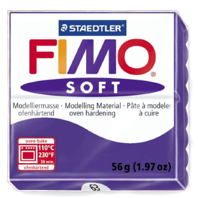 Полимерная глина FIMO Soft Plum, сливовая, 56г, FIMO [8020-63] Полимерная глина FIMO Soft Plum, сливовая, 56г, FIMO [8020-63]