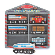 Деревянная игрушка 'Набор вагонов для железной дороги' (Wooden Train Cars), Melissa&Doug [641]