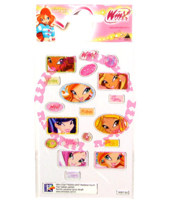 Наклейки 'Winx Club - лица', на алюминиевой подложке [10523] Наклейки 'Winx Club - лица', на алюминиевой подложке [10523]