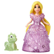 Мини-кукла 'Рапунцель с питомцем' (Rapunzel), 10 см, Glitter Glider, из серии 'Принцессы Диснея', Mattel [BDK13]