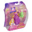 Мини-кукла 'Рапунцель с питомцем' (Rapunzel), 10 см, Glitter Glider, из серии 'Принцессы Диснея', Mattel [BDK13] - BDK13-1.jpg