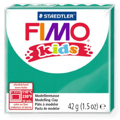 Полимерная глина FIMO Kids, зеленая, 42г, FIMO [8030-5] Полимерная глина FIMO Kids, зеленая, 42г, FIMO [8030-5]