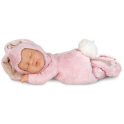 Кукла 'Спящий младенец-зайчик (розовый)', 23 см, Anne Geddes [579105]