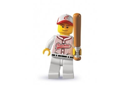 Минифигурка &#039;Бейсболист&#039;, серия 3 &#039;из мешка&#039;, Lego Minifigures [8803-16] Минифигурка 'Бейсболист', серия 3 'из мешка', Lego Minifigures [8803-16]
