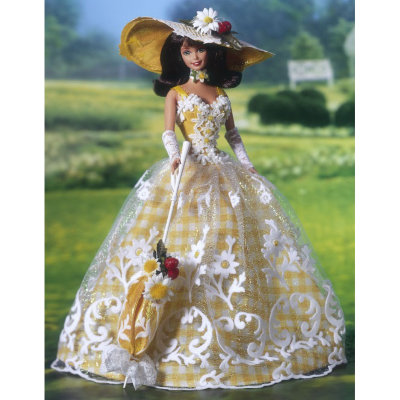 Барби &#039;Летнее Великолепие&#039; (Summer Splendor Barbie), из серии &#039;Времена года&#039; (Enchanted Seasons), коллекционная Mattel [15683] Барби 'Летнее Великолепие' (Summer Splendor Barbie), из серии 'Времена года' (Enchanted Seasons), коллекционная Mattel [15683]