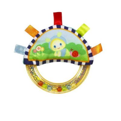 * Погремушка с блестящей ручкой, мягкая, бирюзовая, из серии GloWorld, Playskool-Hasbro [27803] Погремушка с блестящей ручкой, мягкая, бирюзовая, из серии GloWorld, Playskool-Hasbro [27803]