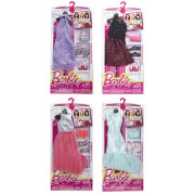 Комплект из 4-х наборов одежды, обуви и сумочек для Барби, из серии 'Дом мечты', Barbie [DNV24-27]