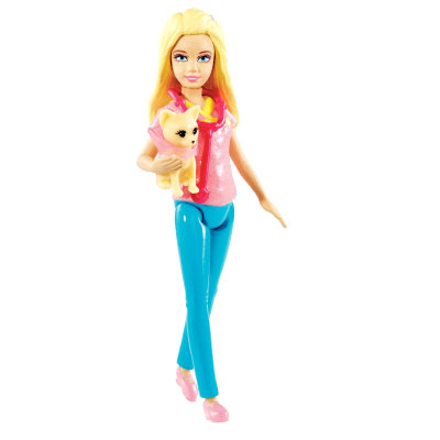 Мини-кукла Барби &#039;Ветеринар&#039; из серии &#039;Кем быть?&#039;, 10 см, Barbie, Mattel [CBF81] Мини-кукла Барби 'Ветеринар' из серии 'Кем быть?', 10 см, Barbie, Mattel [CBF81]