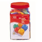 Банка с воздушными шариками разных цветов, 100 шт, Everts [40100]
