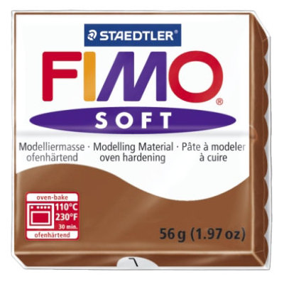 Полимерная глина FIMO Soft Caramel, карамельная, 56г, FIMO [8020-7] Полимерная глина FIMO Soft Caramel, карамельная, 56г, FIMO [8020-7]