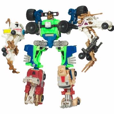 Трансформер 'Mudslinger with Destructicons' из серии 'Combiners 5-в-1', Hasbro [19823] Трансформер 'Mudslinger with Destructicons' из серии 'Combiners 5-в-1', Hasbro [19823] В набор входит 5 транспортных средств (автомобили-разрушители) из которых собирается один робот-трансформер. Можно комбинировать с другими трансформерами серии Combiners.