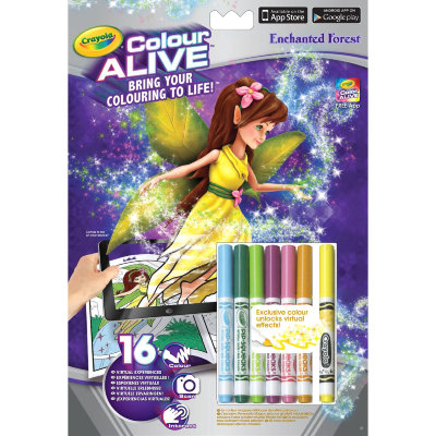 Набор для творчества &#039;Оживающая раскраска - Заколдованный лес&#039;, из серии Colour Alive, Crayola [95-1050] Набор для творчества 'Оживающая раскраска - Заколдованный лес', из серии Colour Alive, Crayola [95-1050]